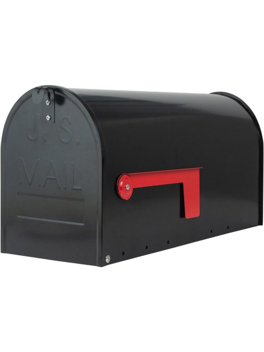 Large Black Galvanized Steel Mailbox - Durable, Weather-Resistant, Stylish